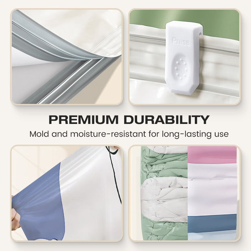 🌸BUY 1 GET 2 FREE Today!!💗 No-Pump 3D Vacuum Storage Bags – Space-Saving Reusable Sealer Bags for Bedding & Clothes – Saves Up to 80% Space ✨