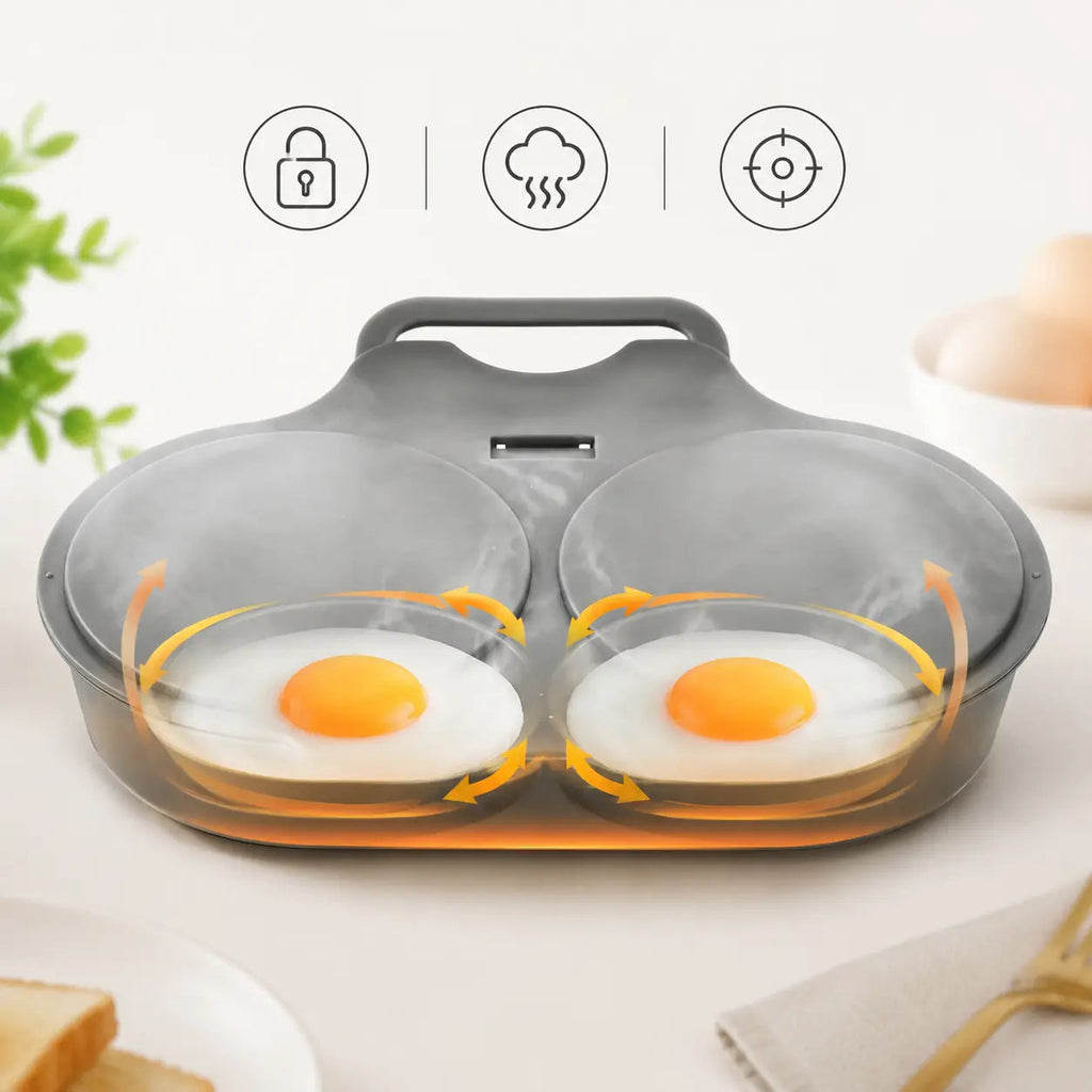 🌸BUY 1 GET 1 FREE Today!!💗 Microwave Egg Cooker – Fast Breakfast Solution For Busy Mornings