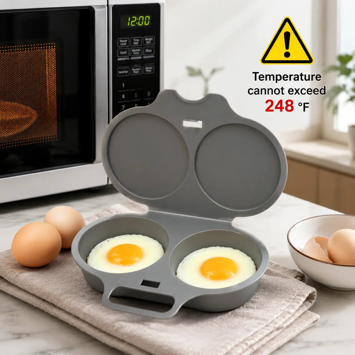 🌸BUY 1 GET 1 FREE Today!!💗 Microwave Egg Cooker – Fast Breakfast Solution For Busy Mornings