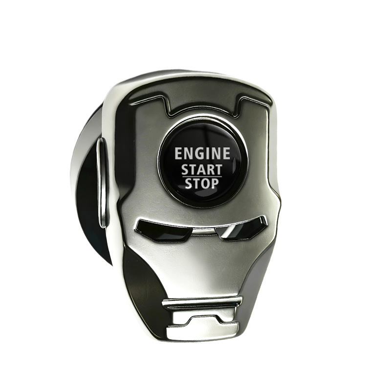 Futuristic Mecha Armor Push to Start Button Cover